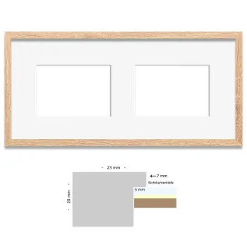 Galerierahmen für Fotos 13x18, 15x20 oder 20x50 cm