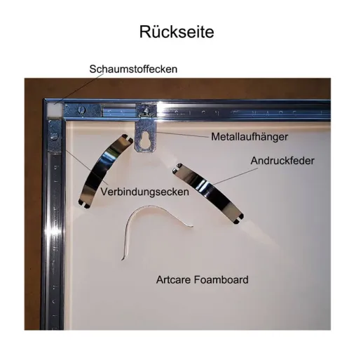 Aluminium Bilderrahmen für Diamond Painting Bilder XXL - Profil 8