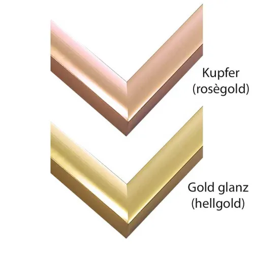 Alurahmen Kiel in Kupfer / Rosegold, Gold