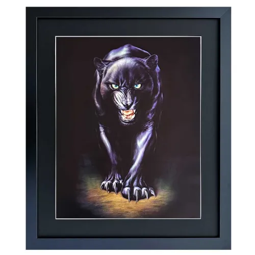 Bild mit Rahmen Wandbild Black Panther