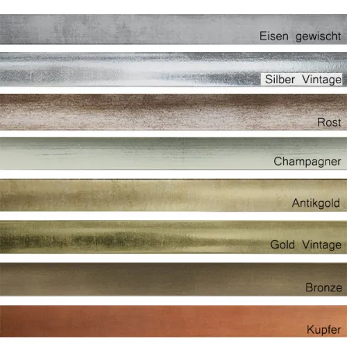 Bilderrahmen 80 x 80 cm, Aquarell in Champagner, Bronze, Kupfer, Altgold, Antik