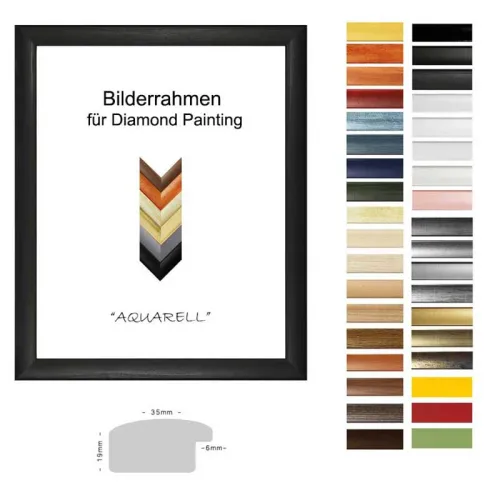 MDF Rahmen für Diamond Painting Aquarell