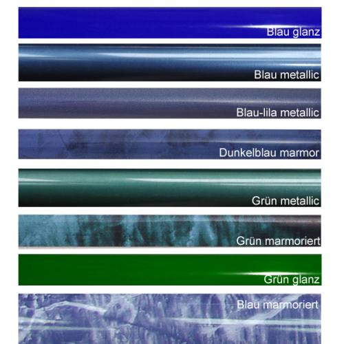 Rahmen Triptychon - Blau, Grün