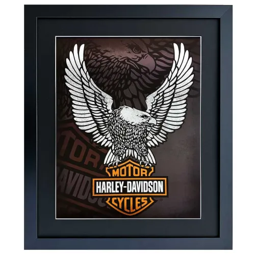 Harley-Davidson – Legendäres Logo mit Adler Wandbild
