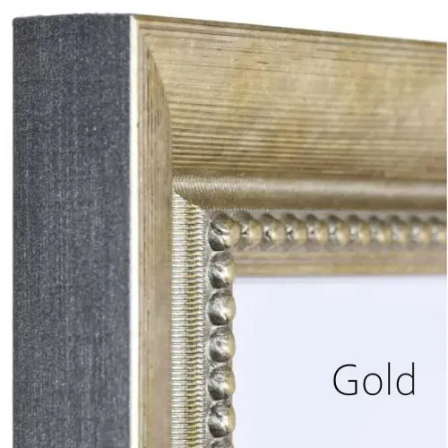 Klassischer Bilderrahmen aus Holz Perla in Gold