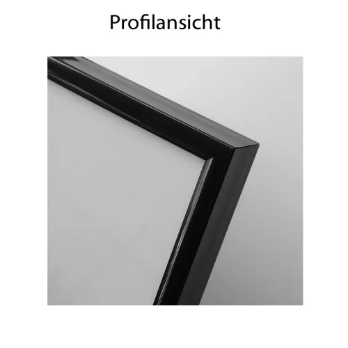 Kunststoff-Bilderrahmen 100x100 cm, kantiges Profil