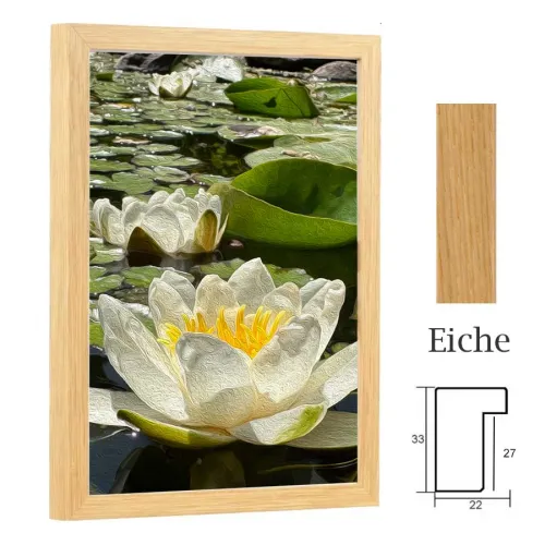 Leerrahmen, Holzrahmen für Keilrahmen Lars in Eiche