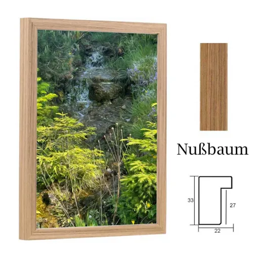 Leerrahmen, Holzrahmen für Keilrahmen Lars in Nußbaum