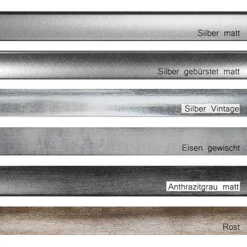 Akademia Posterrahmen 18x18 silber, vintage, grau, rost