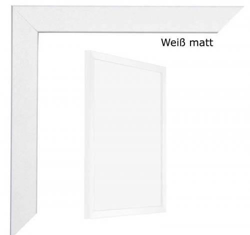 Bilderrahmen im Bauhaus-Stil in Weiß matt