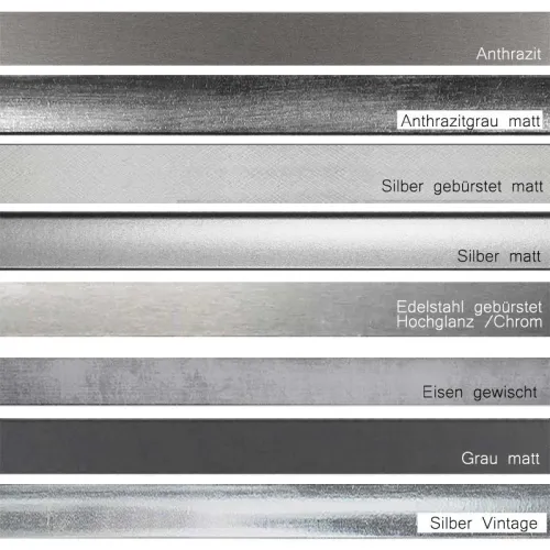 Rahmen Profil Akademia in Silber / Grau