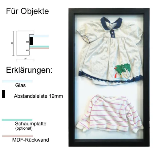 Trikotrahmen, T-Shirt Holzrahmen Profil 55