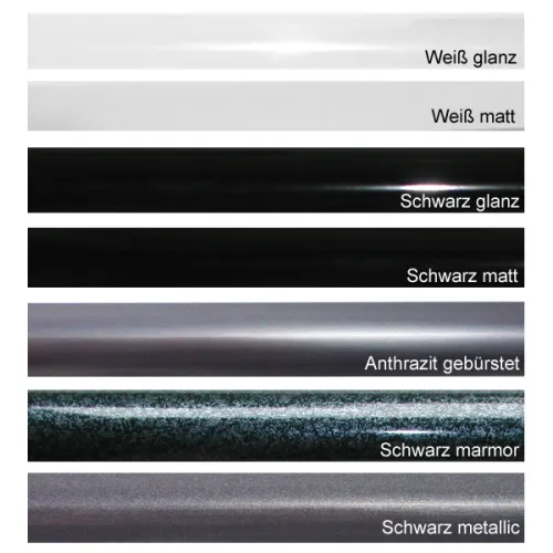 Farbe schwarz, weiß, anthrazit