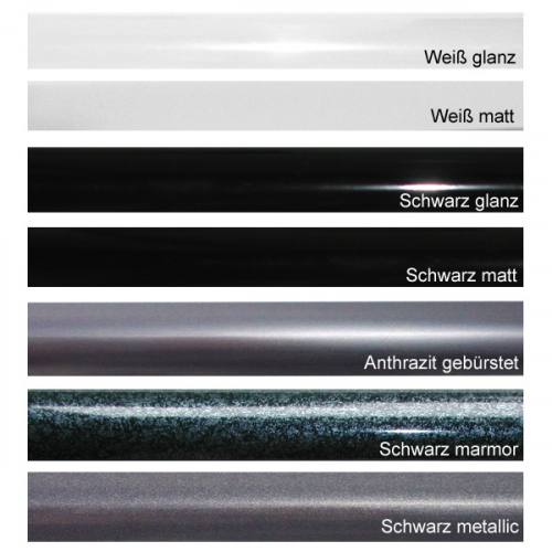Farbauswahl: Schwarz, Weiß, Anthrait /Stahl
