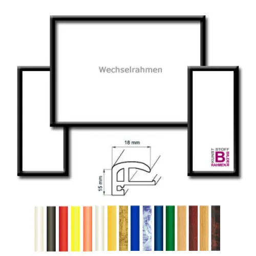 Bilderrahmen Triptychon 2x 25x40 und 1x 50x40 cm Elegance