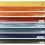 Bilderrahmen 80 x 80 cm, Aquarell in Gelb, Orange, Weinrot, Terra, Blau, Grün