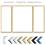 Alurahmen Triptychon Norden in Schwarz, Silber, Champagner, Gold, Blau