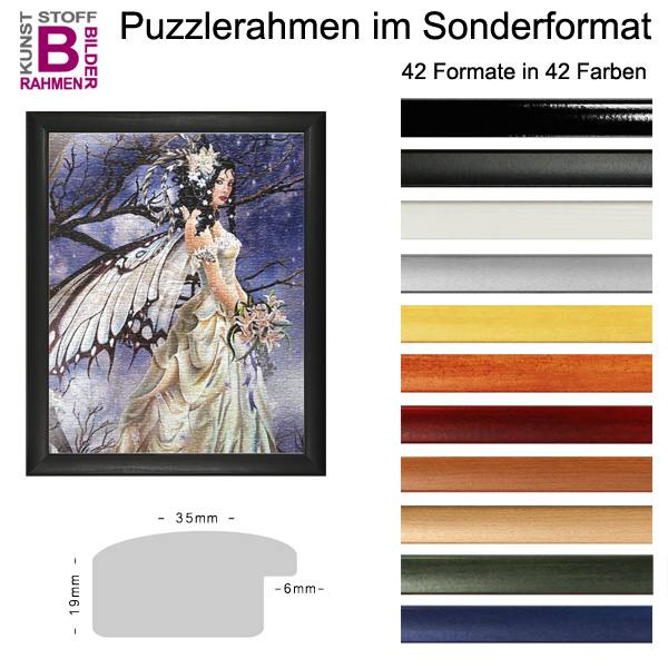 Bilderrahmen 22 Farben ab 50x100 bis 50x110 cm Foto Panorama Puzzle Rahmen Neu