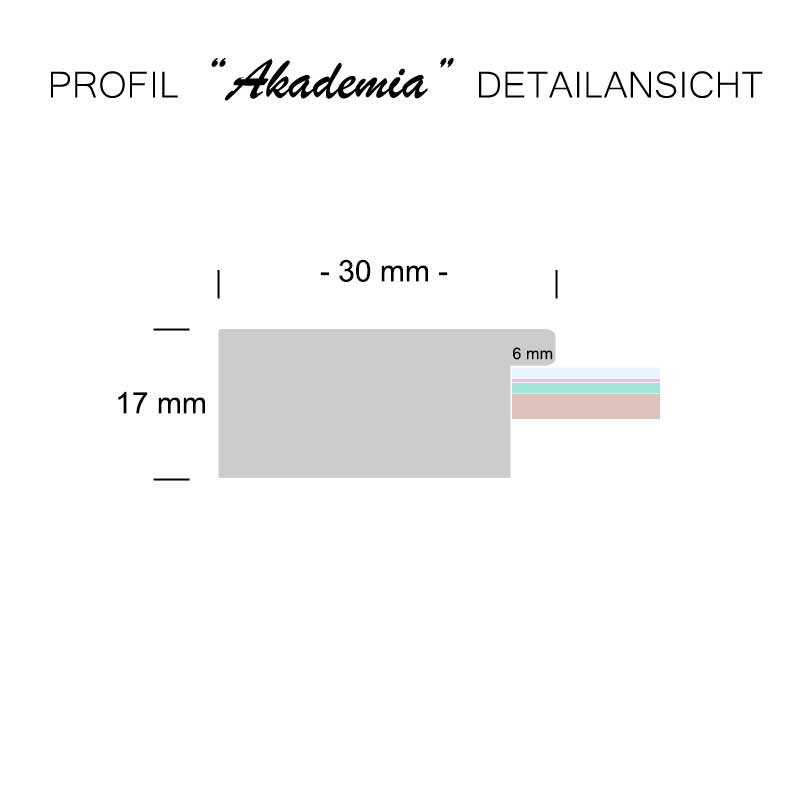 Bilderrahmen Diamond Painting Poster Gold geschliffen 1mm antireflex Kunstglas