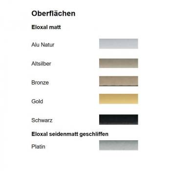 Alu-Bilderrahmen 120x35 / 35x120 cm Profil 5 Neo
