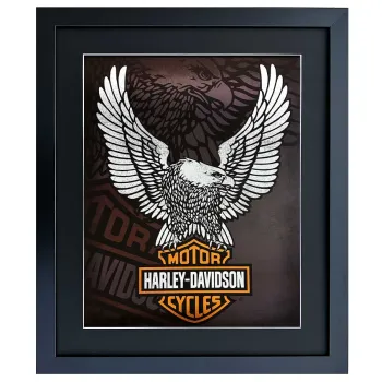Harley-Davidson – Legendäres Logo mit Adler Wandbild