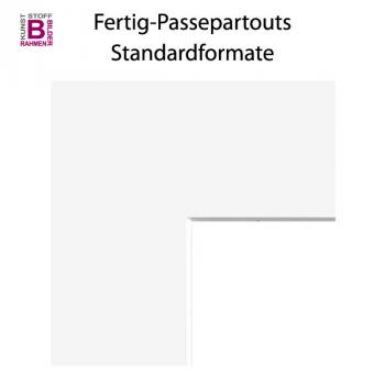 Schrägschnitt-Passepartouts weiß mit Weißkern 1,4 mm