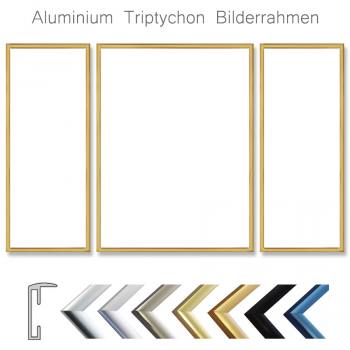 Triptychon Bilderrahmen, Aluminium Profil Norden - verschiedene Formate