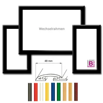 Wechselrahmen Triptychon (2x 25x40 + 1x 50x40 cm), Modern